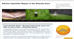 Desktop Screenshot of aactionsprinkler.com